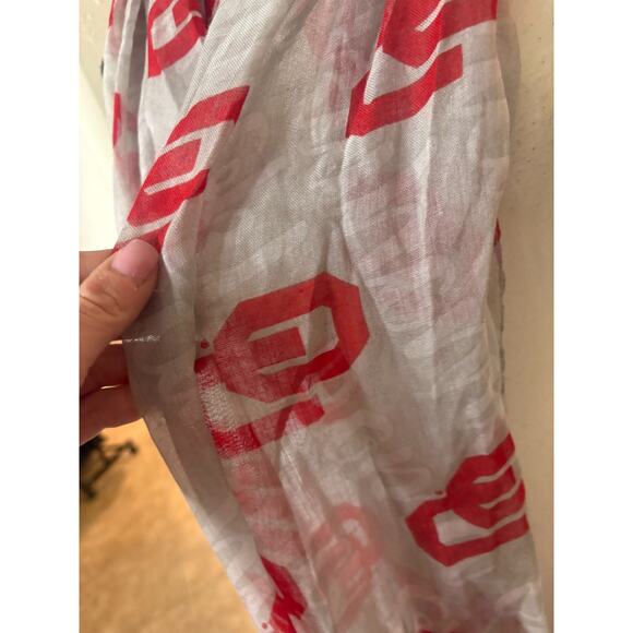 Forever Collectibles Oklahoma Sooners Women's Gray/Red Infinity Scarf - Picture 3 of 4